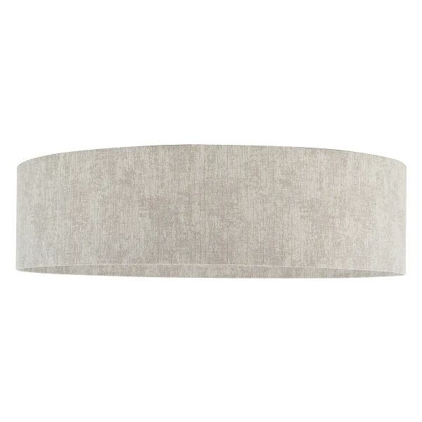 Tkaninowy plafon CEDRO 11672 do salonu okrągły beżowy