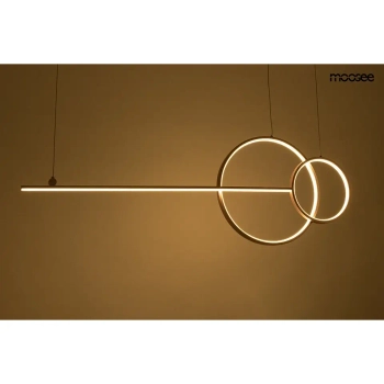 Wisząca lampa z pierścieniami RAGE złota MSE1501100555 1xLED 30W 3000K ringi
