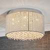 Sufitowa lampa kryształowa Galina 81980 okrągła glamour chrom przezroczysty