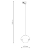 Nowoczesna wisząca lampa szynowa 1-fazowa Tracer 10648 kula czarny