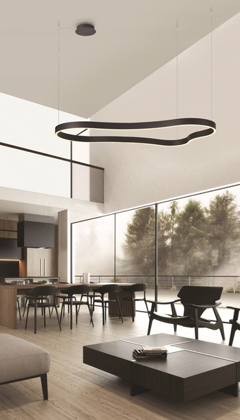 Lampa wisząca nad stół Mirabella AZ5093 LED 60W 3000K czarna