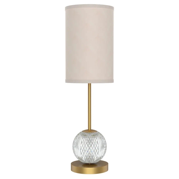 Nocna lampa do sypialni Marni QN-MARNI-TL-M-NBR LED 12W 3000K tuba mosiądz