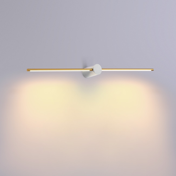Kinkiet belka Wand 6467A1125 Elkim LED 10W 3000K sparo złoty biały
