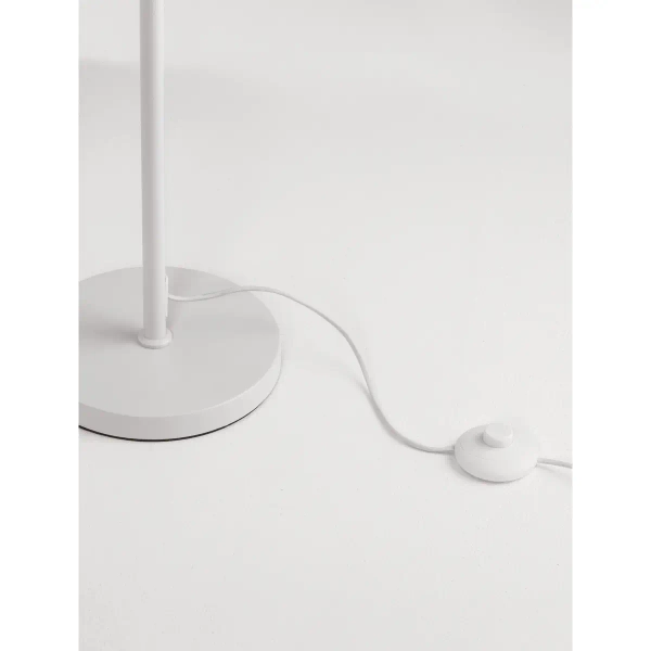 Tubowa lampa podłogowa TORVILA LE45625 do salonu biały czarny