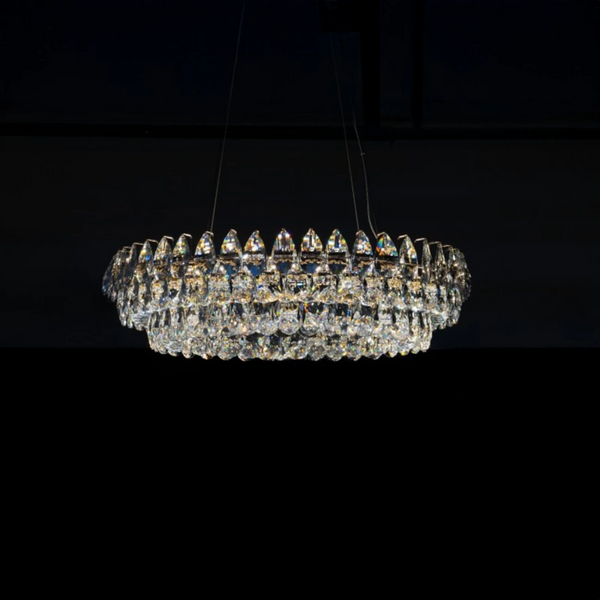 Żyrandol BARLETTA przezroczysty różowe złoto AZ6904 2xLED 180W 3000K nad stół