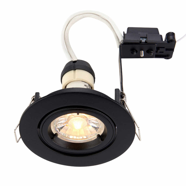 Okrągła lampa wpuszczana Cast 95919 Saxby spot czarna