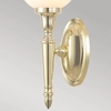 Stylowa lampa ścienna BATH-DRYDEN4-PB kula IP44 mosiądz
