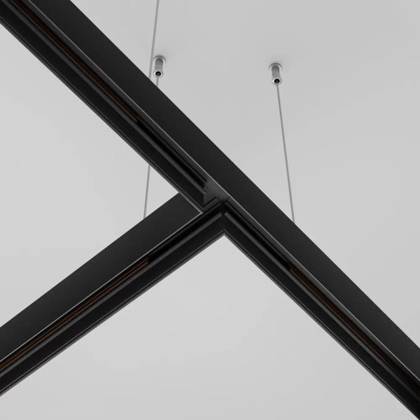 Złącze-T do systemu magnetycznego Exility TRA034CT-41B-DE metalowe czarne