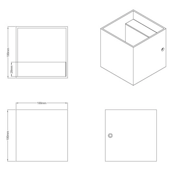 Metalowa lampa ścienna LOUIS 223310132 Trio LED 4,3W 3000K do salonu czarna