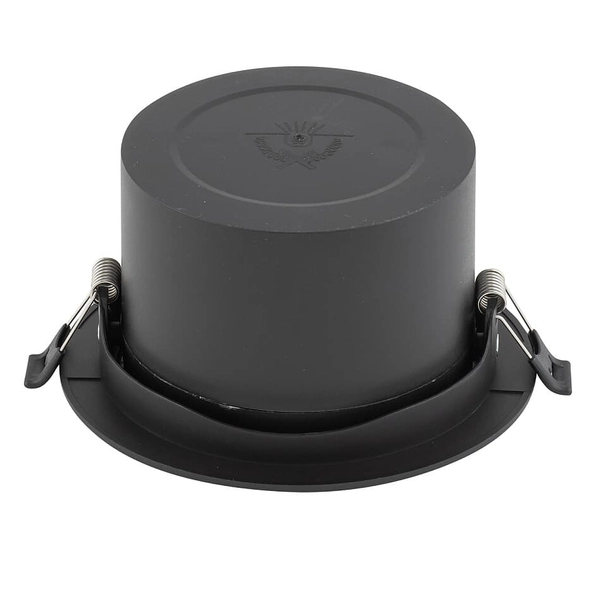 Okrągła lampa z klipsem Egina 10558 Nowodvorski LED 15W 4000K wpustowa czarna