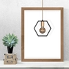 LAMPA wisząca Honey K-4720 Kaja geometryczna OPRAWA metalowy ZWIS modernistyczny czarny złoty