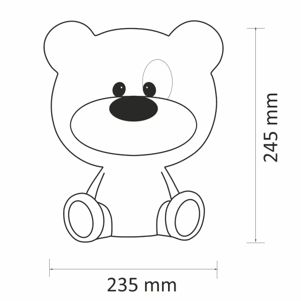 Dotykowa nocna lampka Bibi 327185 LED 2,5W USB dekoracyjna różowa