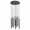 Minimalistyczna wisząca lampa LED Roll 11174802 Kaspa 33,6W 3000K czarna