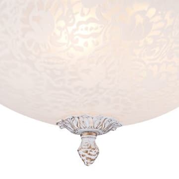 Lampa sufitowa pałacowa Pascal C908-CL-03-W Maytoni szklana antyczny brąz