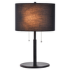 Nocna lampka sypialniana Fogo LP-0304/2T BK Light Prestige abażurowa czarna