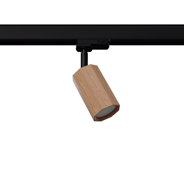 Lampa sufitowa trójobwodowa do szyn ZEKE MYL.00462 drewniana czarna