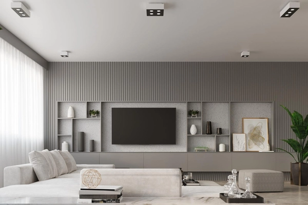 Downlight LAMPA sufitowa SL.0067 prostokątna OPRAWA metalowa biała