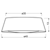 Lampa sufitowa RIVER 14-62963 dziecięca LED 16W 6500K abażurowa multikolor