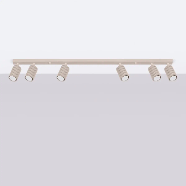 Regulowana lampa sufitowa KARBON SL.1766 tubki metalowe kaszmirowe