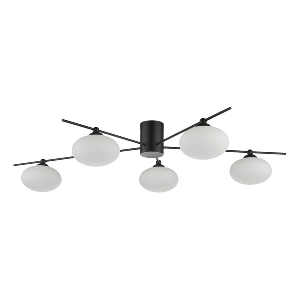 Sufitowa lampa do sypialni Jasper JAS5422 molekuły białe czarne