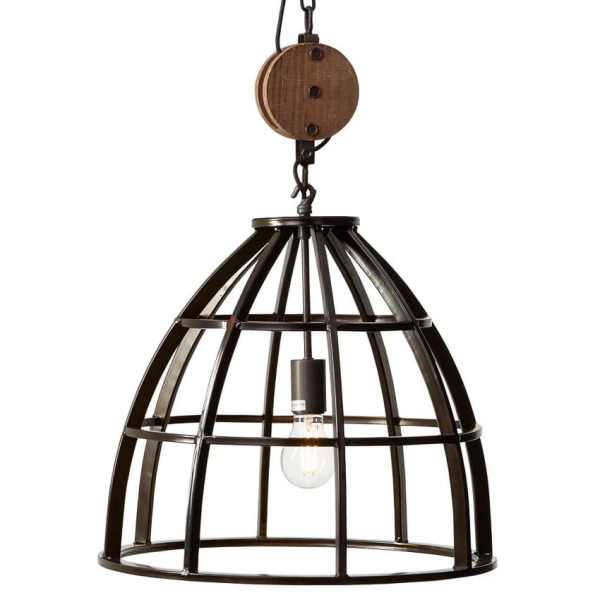 Loftowa wisząca lampa Matrix 93411/76 regulowana na łańcuchu czarny