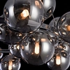 LAMPA wisząca DALLAS MOD548PL-25CH Maytoni szklana OPRAWA modernistyczny ZWIS molekuły chrom przydymione