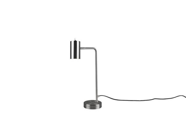 Biurkowa LAMPA regulowana VANTOS DL107512400 Trio metalowa LAMPKA stojąca tuba loftowa na stół nikiel