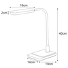 Biurkowa LAMPA stołowa Ika K-BL1027 biały Kaja stojąca LAMPKA metalowa LED 8W 3000 - 6000K biała