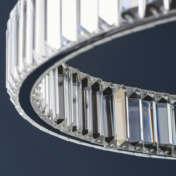 Kryształowy pierścień wiszący L&-1102255 Light& LED 36W 3000K glamour chrom