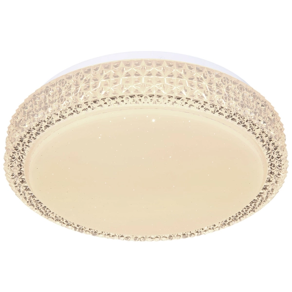 Plafon LAMPA sufitowa OVI 41749-12 Globo okrągła OPRAWA glamour LED 12W 3000K - 6500K crystal biały - przezroczysty