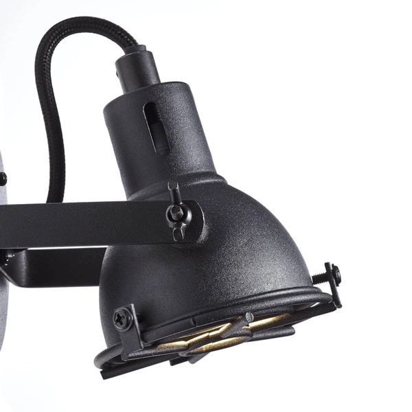 Loftowa lampa ścienna Jesper G54310/86 z regulacją czarna