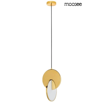 Okrągła Lampa wisząca Disco MSE010100368 Moosee LED 14W 3000K złota biała