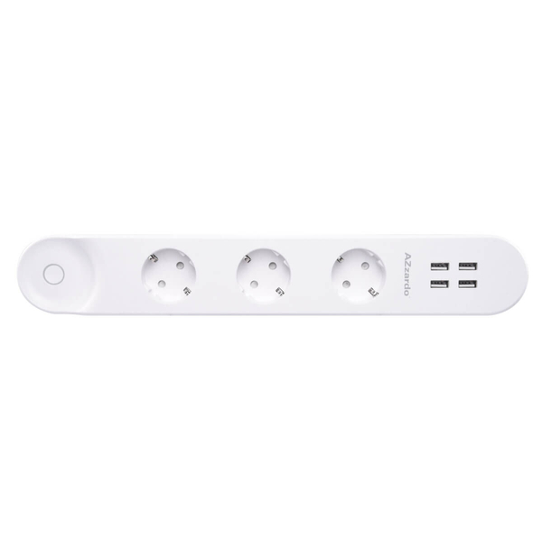 Potrójna listwa z gniazdkami POWER AZ3477 Azzardo wifi biały