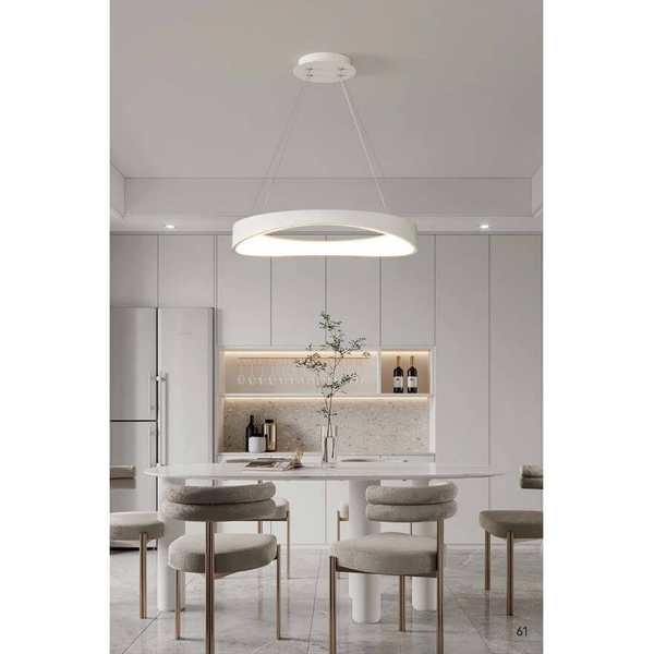 Zwisająca lampa Circulo CGCIRCULO52 COPEL LED 23W 3000K koło biała