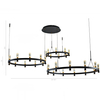 Industrialna LAMPA wisząca ALMELO PND-83812-60 Italux metalowa OPRAWA loft ZWIS okrągły LED 137,6W 3000K ring czarny