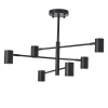 Metalowa lampa sufitowa Noe PLC0102-BK Yaskr do salonu tuby czarna