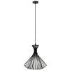 Loftowa LAMPA wisząca Bogota 5105/1 BLACK Elem druciana OPRAWA metalowy ZWIS klatka czarna