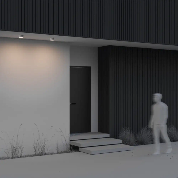 Ogrodowa lampka natynkowa Zon IP O430CL-L15W3K LED 15W 3000K biała