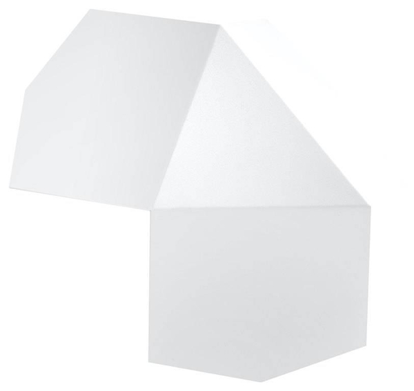 Kinkiet LAMPA ścienna SL.0424 geometryczna OPRAWA metalowa biała