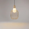 Metalowa lampa wisząca Levitation MOD376PL-01G1 do salonu mosiądz