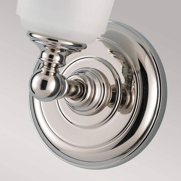 Kinkiet ścienny Huguenot Lake FE-HUGOLAKE1BATH Feiss IP44 szkło chrom
