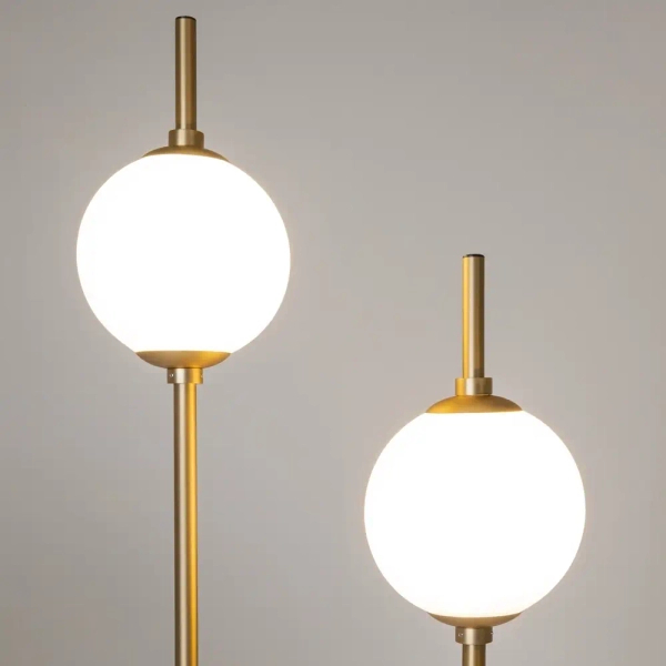Podłogowa lampa The Sixth Sense Z020FL-L12BS3K LED 12W 3000K kule mosiądz