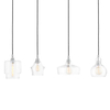 LAMPA wisząca LONGIS 10523409 Kaspa metalowa OPRAWA listwa ZWIS szklany przezroczysty