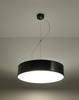 Lampa wisząca ARENA 45 SL.0118 Sollux okrągła do salonu czarne