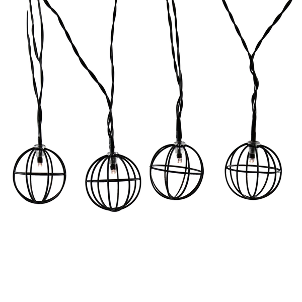 Girlanda ze światełkami do sypialni czarna 10 LED 2,1m ciepła