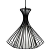 Loftowa LAMPA wisząca Bogota 5105/1 BLACK Elem druciana OPRAWA metalowy ZWIS klatka czarna