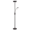 Podłogowa lampa do salonu Rome 107738 regulowana czarna