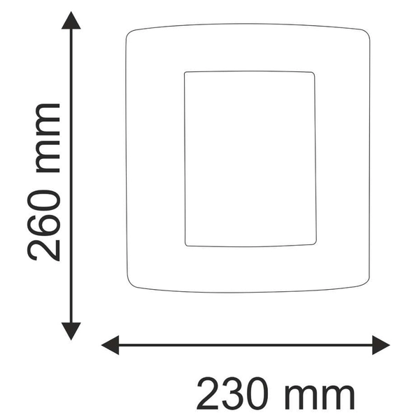 Ścienna LAMPA ogrodowa ARTDECO 300539 Polux metalowa OPRAWA prostokątny KINKIET na taras IP44 outdoor czarny biały