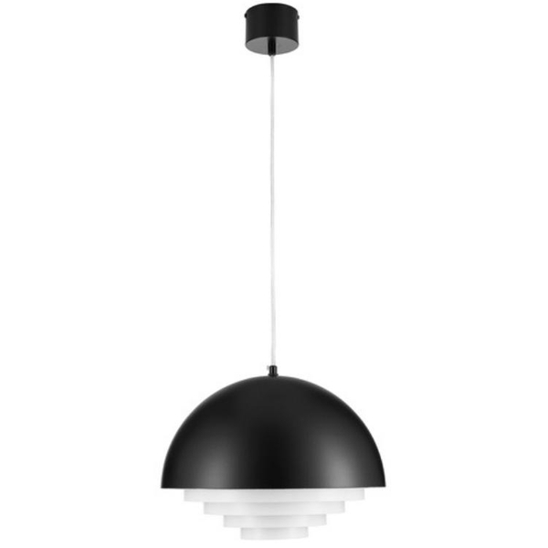 Kopułowa lampa wisząca Diverso ST-10055P black matt Step czarna