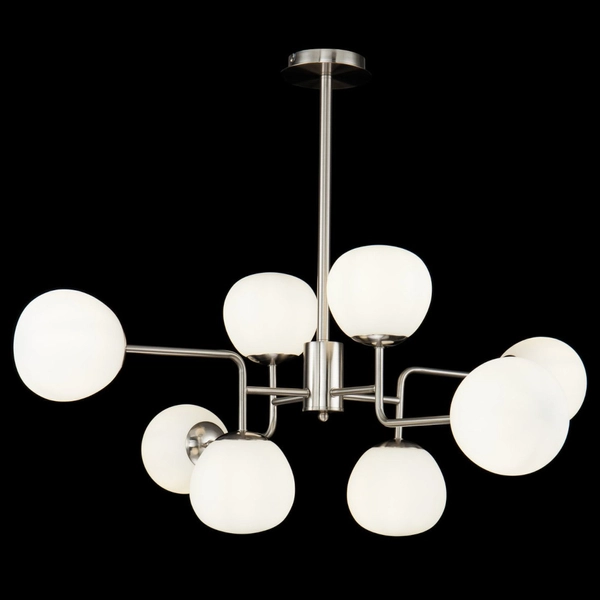 Sufitowa LAMPA plafoniera ERICH MOD221-PL-08-N Maytoni modernistyczna OPRAWA molekuły szklane kule nikiel